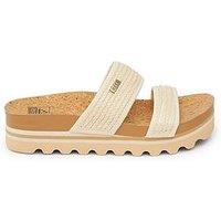 Reef Cushion Vista Flatform Double Strap Sandal - White