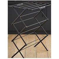 Swan Stealth Ultra-Compact 3 Tier Concertina Airer, Black