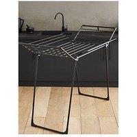 Swan Stealth Multi-Wing Collapsible Clothes Airer, Black