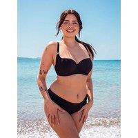 Curvy Kate Jet Set Padded Balcony Bikini Top - Black