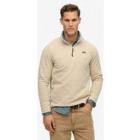 Superdry Polar Fleece Half Zip Jumper - Beige