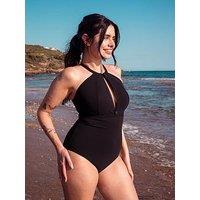 Curvy Kate Zip Tide Non-Wired Multiway Swimsuit - Black