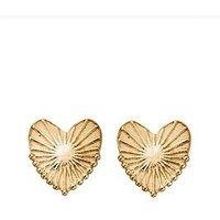Chlobo Gold Glowing Beauty Stud Earrings