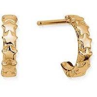 Chlobo Gold Tiny Multi Star Huggie Hoops