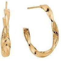 Chlobo Gold Sun Twisted Hoops