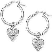 Chlobo Decorated Heart Hoops