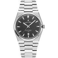 Jacques Du Manoir Swiss-Made Horizon Gents Silver Plated Bracelet Watch