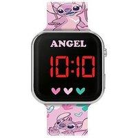 Disney Lilo & Stitch Angel Pink Led Digital Watch