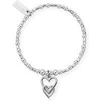 Chlobo Children'S Mini Cube Interlocking Love Heart Bracelet