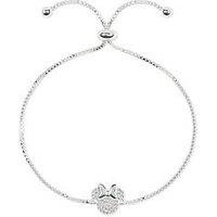 Disney Minnie Mouse Stone Set Charm Friendship Slider Bracelet