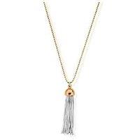 Chlobo Gold Diamond Cut Chain With Cap Tassel Pendant