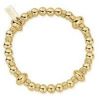 Chlobo Gold Twisted Disc Bracelet