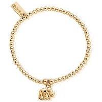 Chlobo Gold Cute Charm Elephant Bracelet