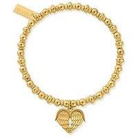 Chlobo Gold Didi Sparkle Heavenly Heart Bracelet