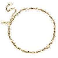 Chlobo Gold Inset Star Anklet