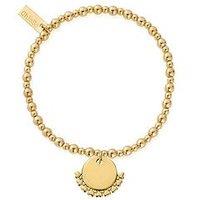 Chlobo Gold Personalised Didi Heart Bracelet