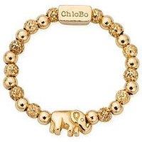 Chlobo Gold Lucky Elephant Ring