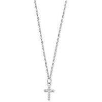 Chlobo Mens Curb Chain Cross Necklace
