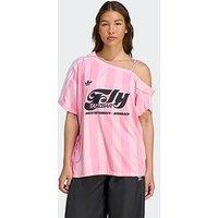 Adidas Originals Womens Soccer Summer Off Shoulder Jersey - Pink