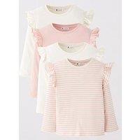 Mini V By Very Girls 4 Pack Bow Tulle T-Shirts With Frill Shoulder - Multi