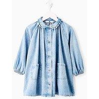 Mini V By Very Girls Button Up Denim Dress