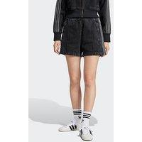 Adidas Originals Women'S Adicolor Denim Firebird Shorts - Black