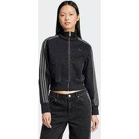 Adidas Originals Women'S Adicolor Denim Track Top - Black