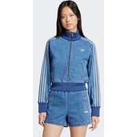 Adidas Originals Women'S Adicolor Denim Track Top - Blue