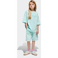Adidas Originals Kids Unisex Short Tee Set - Turquoise - Blue