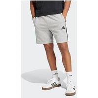 Adidas Sportswear Men'S Essential 3-Stripes French Terry Shorts - Grey