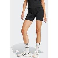 Adidas Sportswear Women'S All Szn Rib High-Waist Bike Shorts - Black
