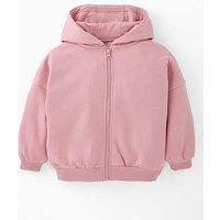 The Very Collection Girls Zip Up Hoodie - Pink