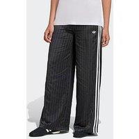 Adidas Originals Womens Soccer Summer Satin Wide Leg Pants - Black