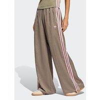 Adidas Originals Womens Soccer Summer Satin Wide Leg Pants - Khaki