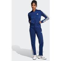 Adidas Sportswear Womens Essentials 3-Stripes Track Suit - Blue