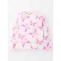 Mini V By Very Girls Oversized Long Sleeve T-Shirt - Butterfly Print