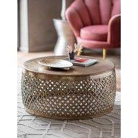 Gallery Direct Aaliyah Ready Assembled Coffee Table - Brass