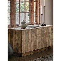 Gallery Direct Lina Ready Assembled Mango Wood 4 Door Sideboard - Natural