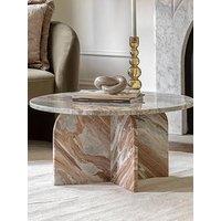 Gallery Direct Amina Ready Assembled Marble Coffee Table - Natural