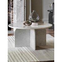 Gallery Direct Amina Ready Assembled Marble Coffee Table - White