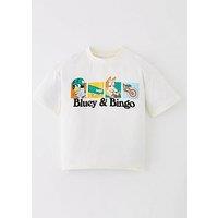 Bluey Back Print T-Shirt - Blue