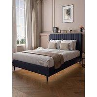 Xr Living Maisie Velvet Bed Frame With Underframe Lighting