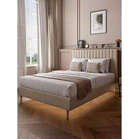 Xr Living Maisie Velvet Bed Frame With Underframe Lighting