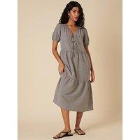 Nobodys Child Bernadetta Gingham Midi Dress - Black