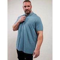 Badrhino Pique Tipped Polo Shirt - Natural