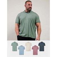 Badrhino 5 Pack Jersey Polo Shirt - Multi