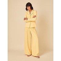 Nobodys Child Hourglass Crepe Blazer - Yellow