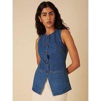 Nobodys Child Denim Waistcoat - Blue