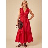 Nobodys Child Ianthe Midi Dress - Red