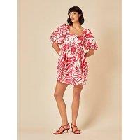 Nobodys Child Nova Abstract Mini Dress - Red